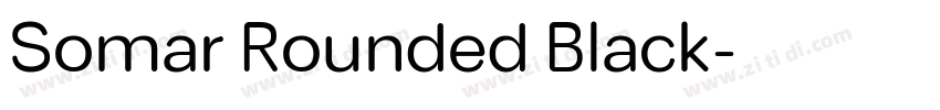 Somar Rounded Black字体转换